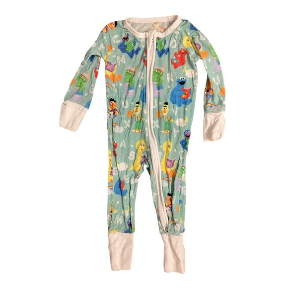 Little Sleepies Bamboo Sesame Street Zippy Sleeper Size 3-6mo - Picture 1 of 2